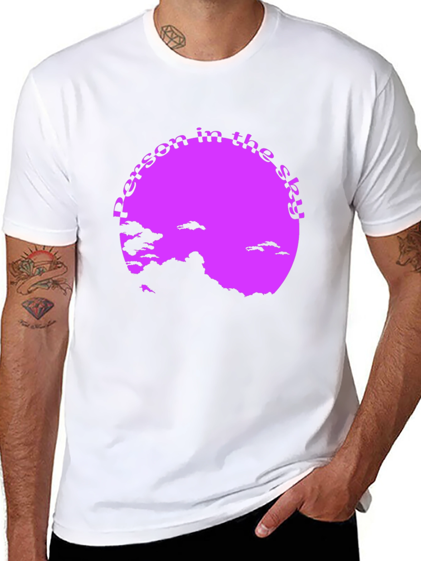 Person in the Sky Graphic T-Shirt - Unique Design