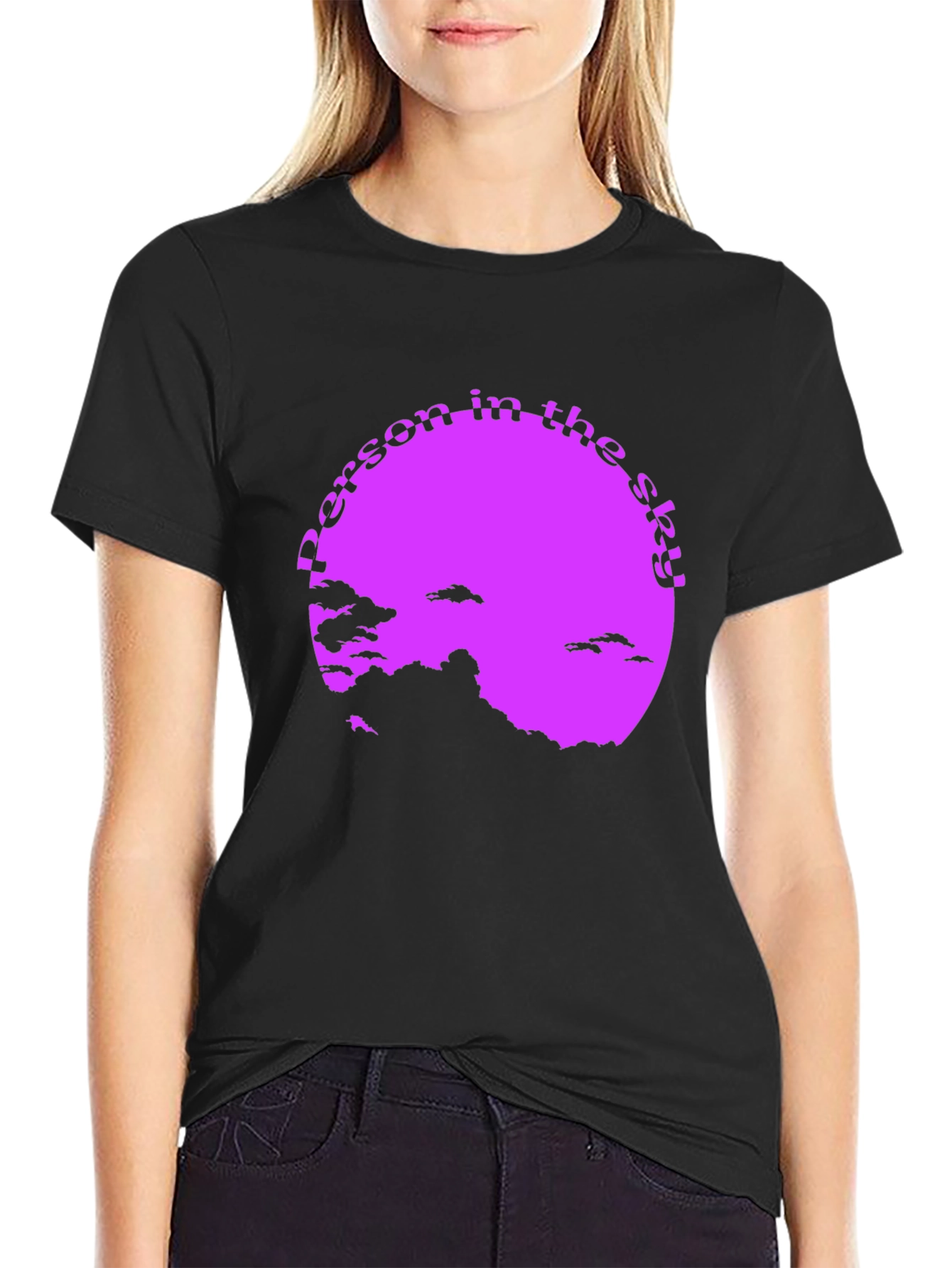 Person in the Sky Graphic T-Shirt - Unique Design