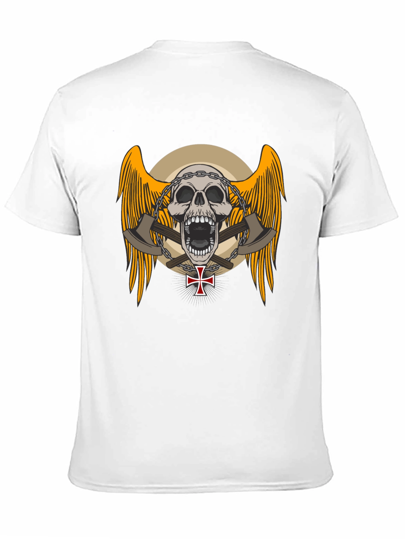 Skull & Axe Graphic Tee - Edgy Design