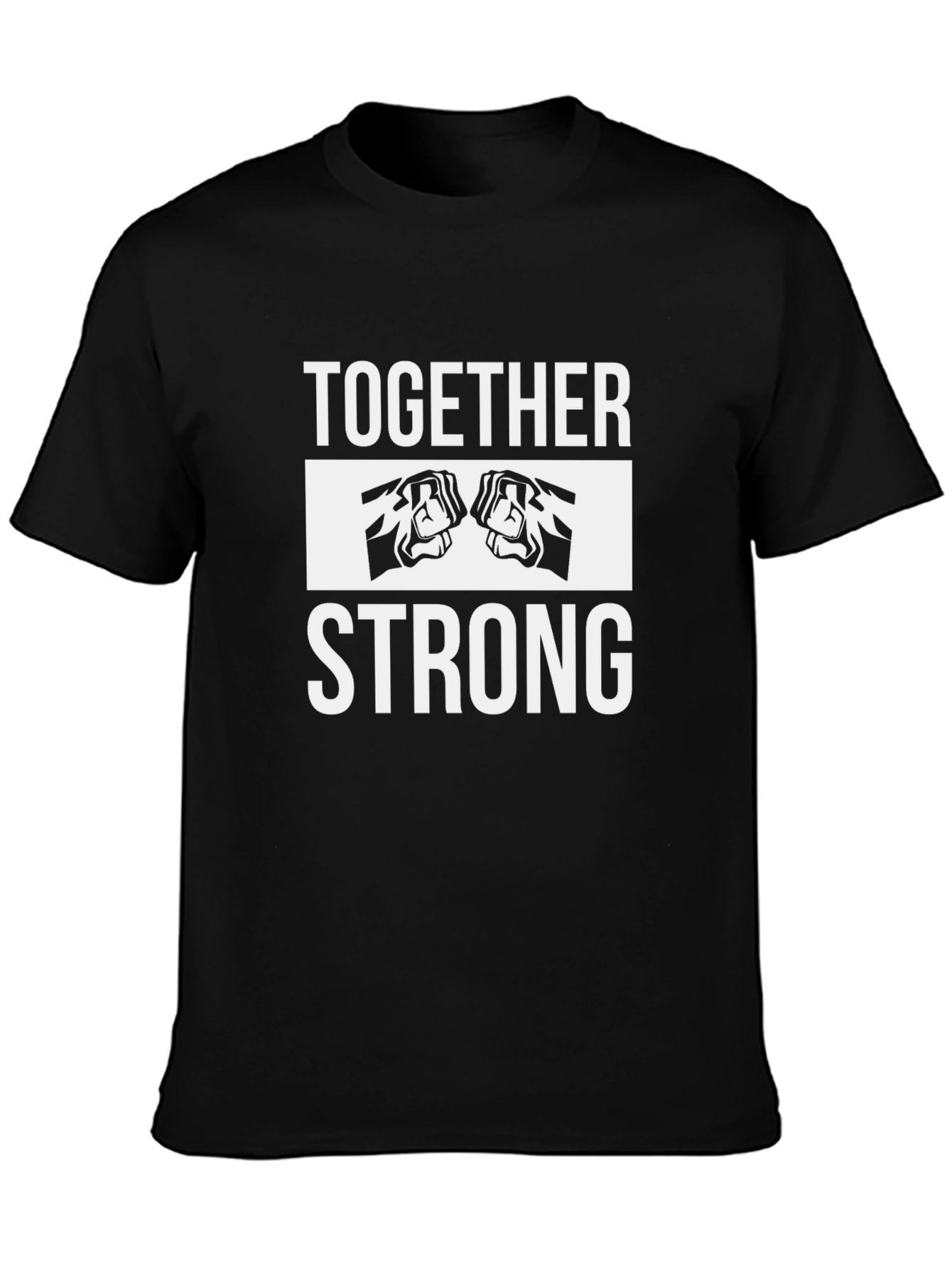 Together Strong Black Graphic Tee