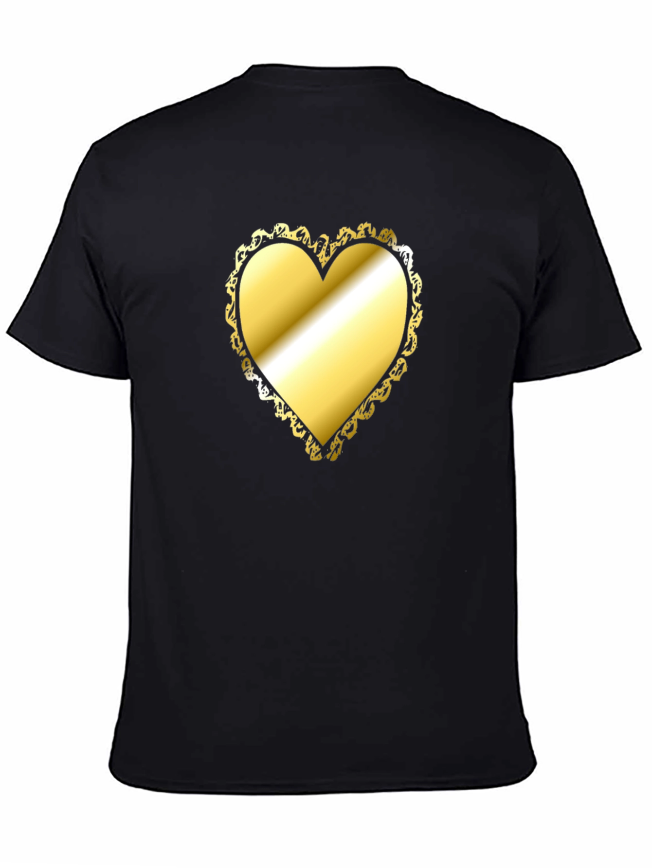 Golden Heart T-Shirt - Stylish Statement Tee