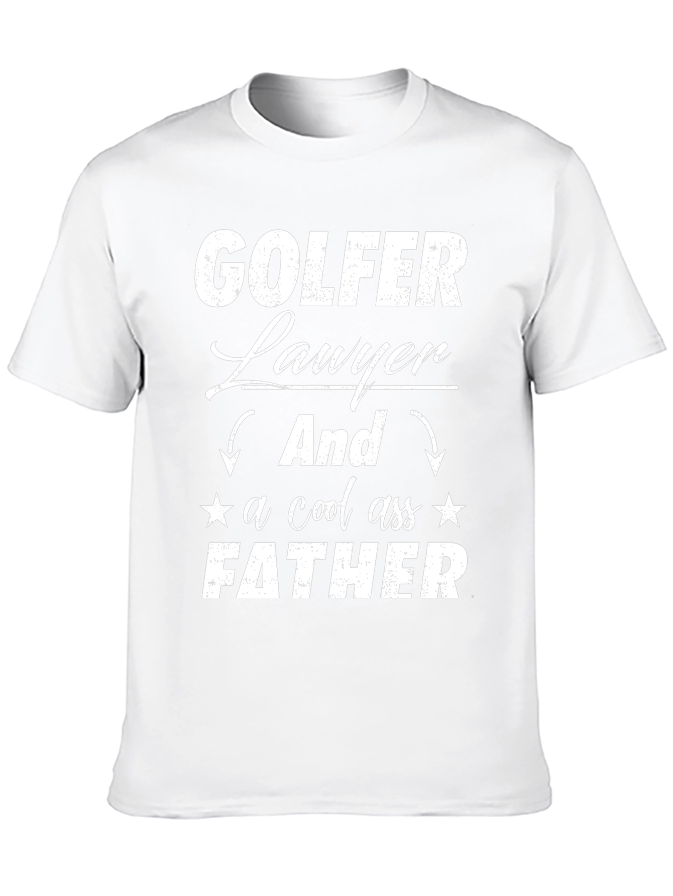 Golfer Lawyer Father Novelty Graphic Tee