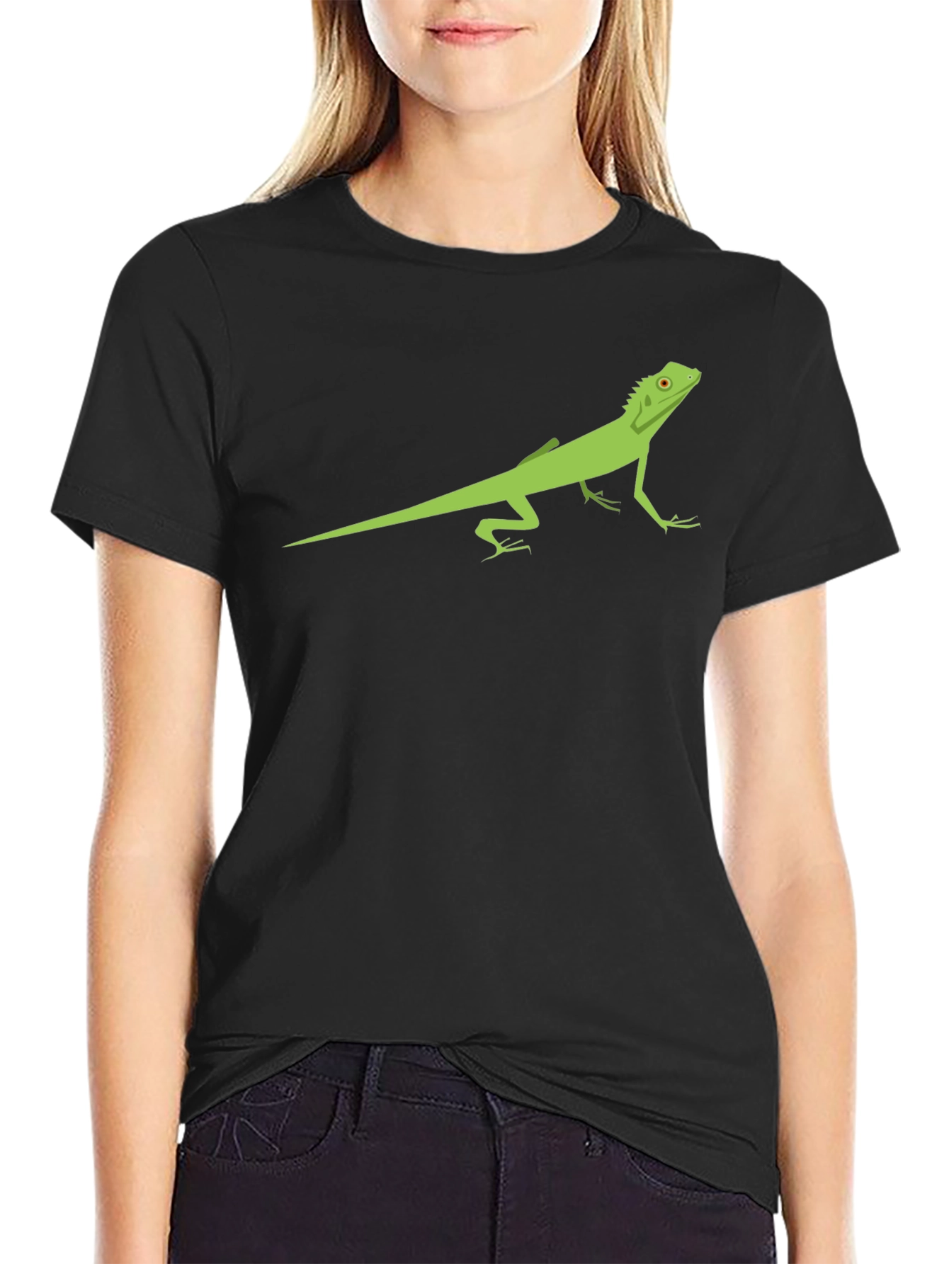 Green Lizard Graphic Tee - Cool Reptile T-Shirt