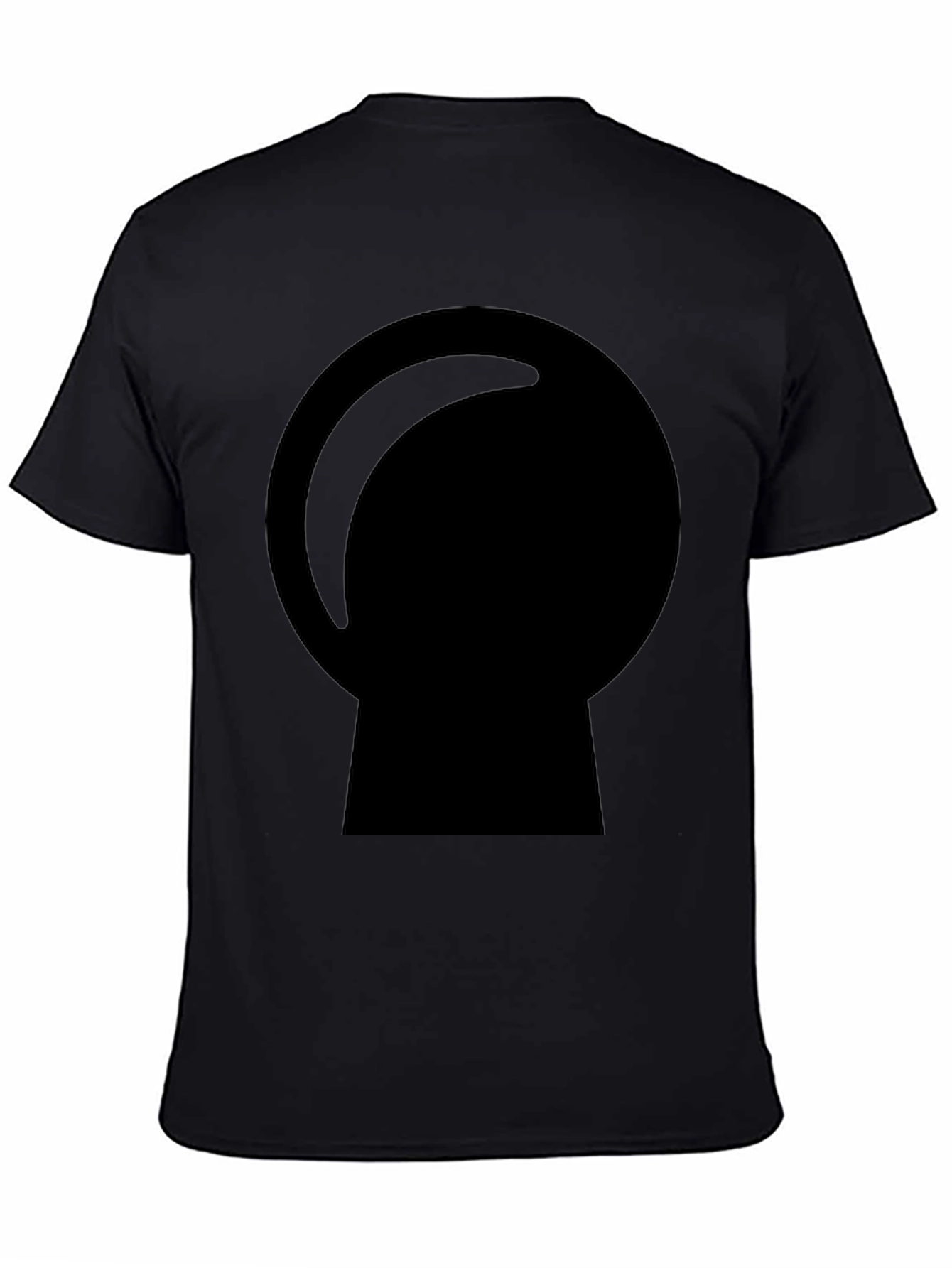 Mens Black Graphic Tee - Crystal Ball