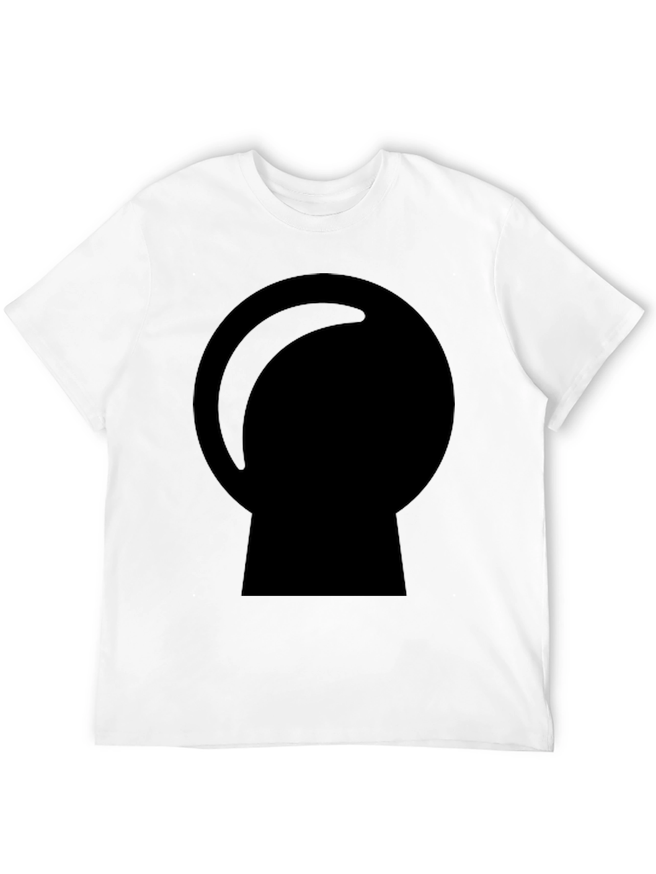 Mens Black Graphic Tee - Crystal Ball