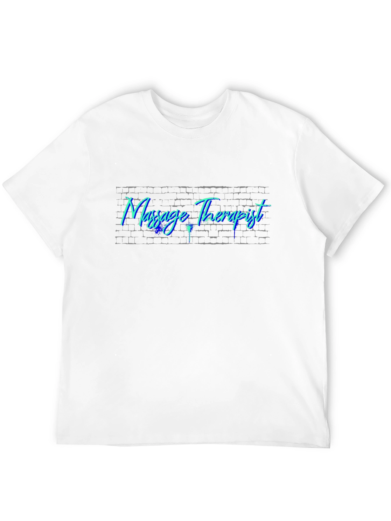 Massage Therapist Brick Wall Graphic Tee