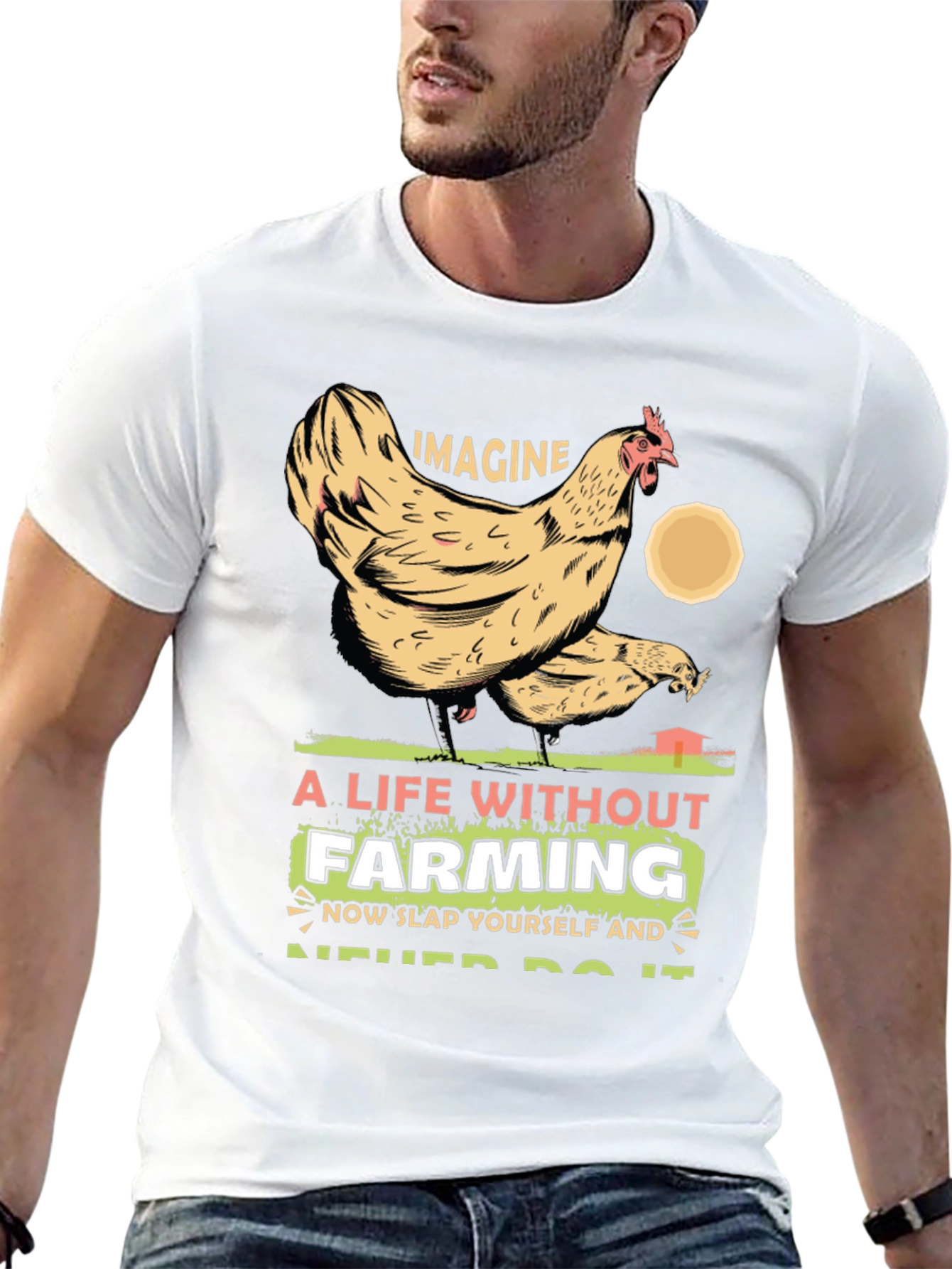 Imagine Life Without Farming Graphic Tee