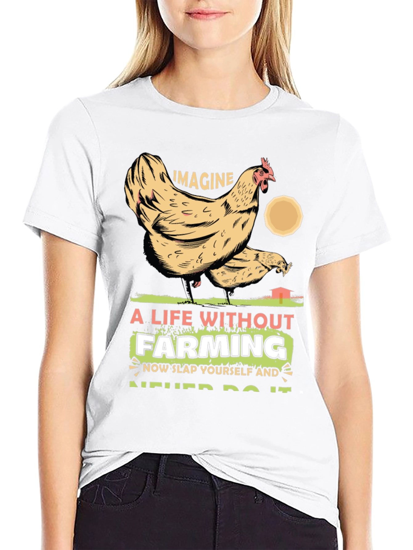 Imagine Life Without Farming Graphic Tee