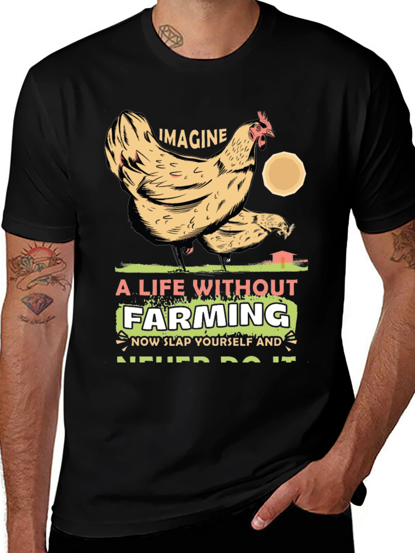 Imagine Life Without Farming Graphic Tee