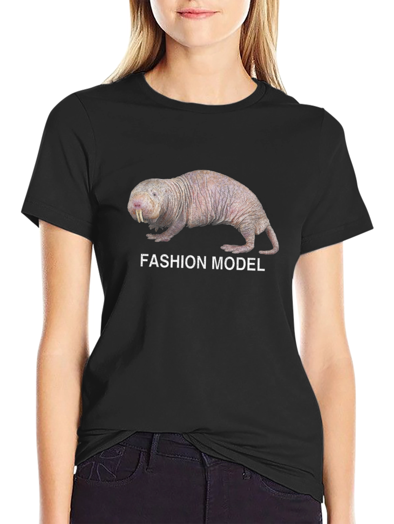 Naked Mole Rat Fashion Model T-Shirt