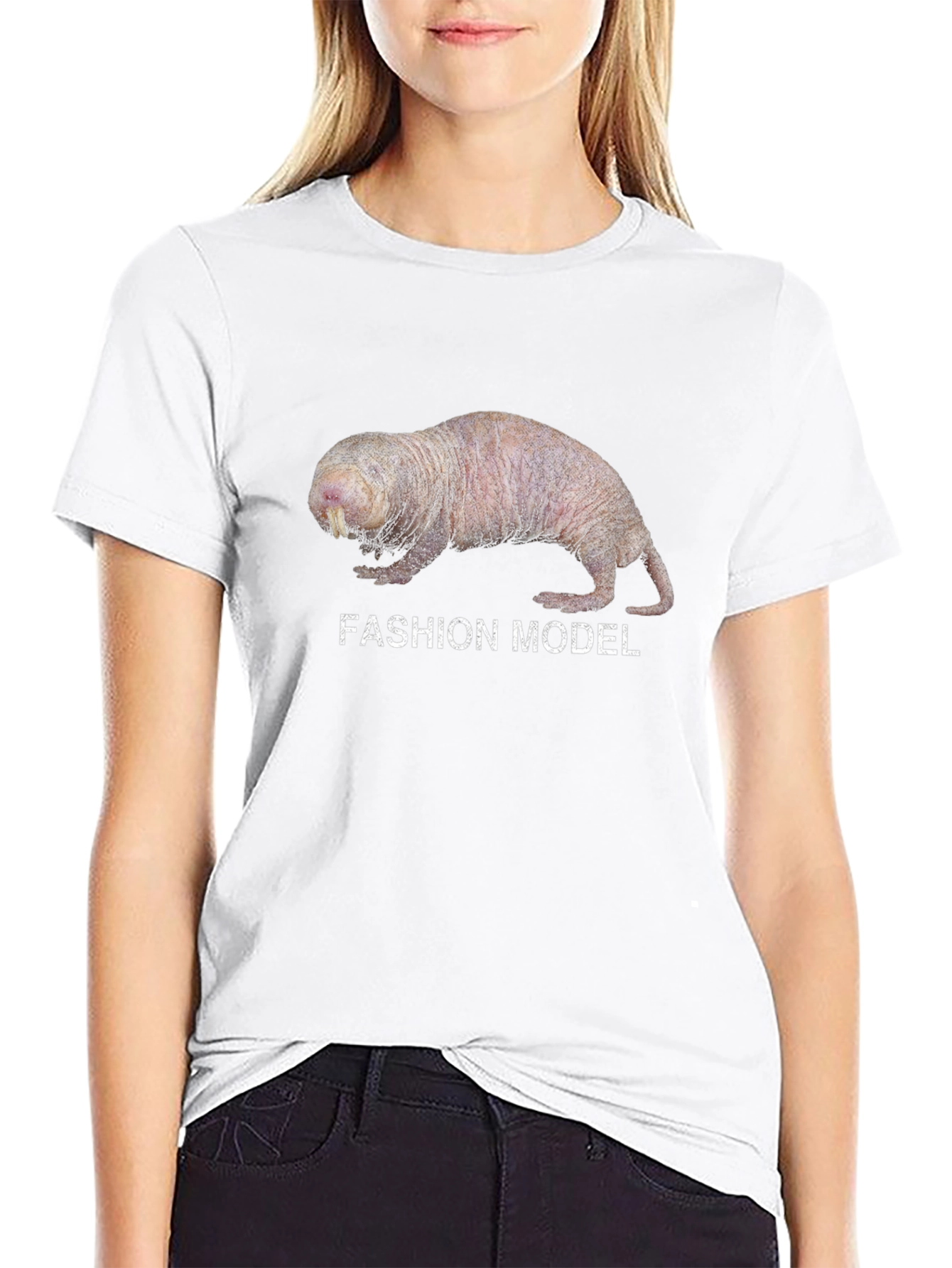 Naked Mole Rat Fashion Model T-Shirt