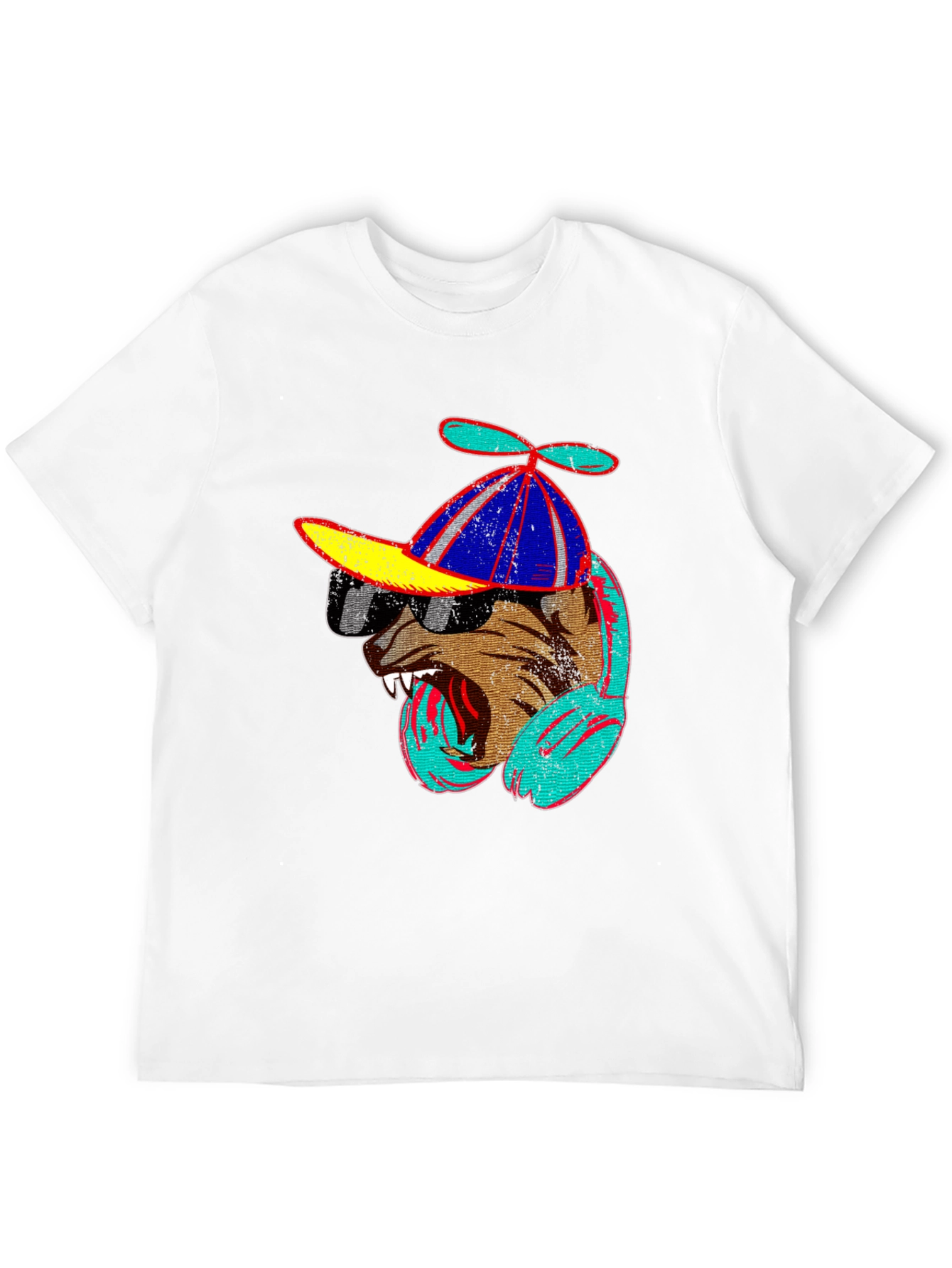 Cool Dog Graphic Tee - Black
