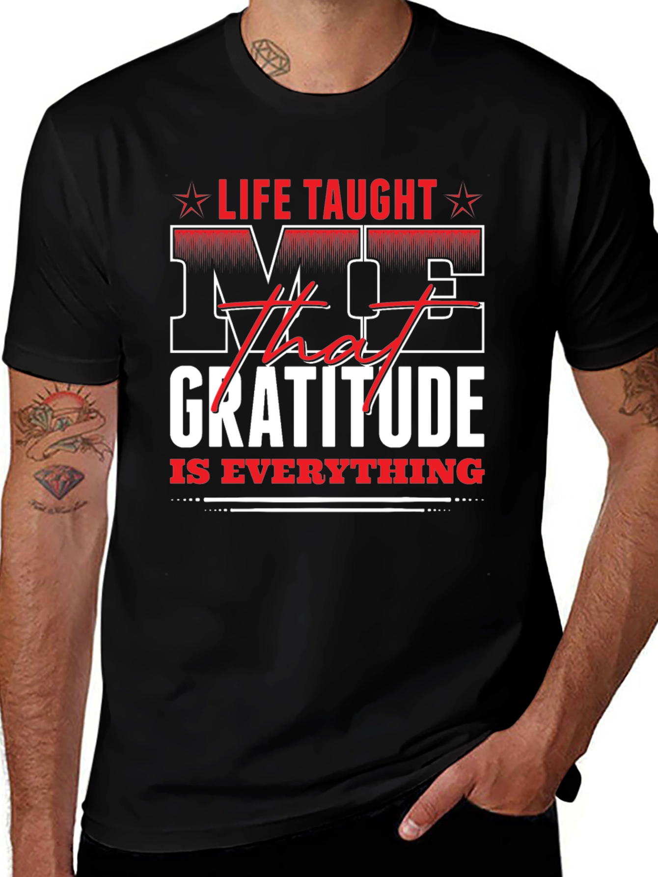 Life Taught Me Gratitude Graphic Tee
