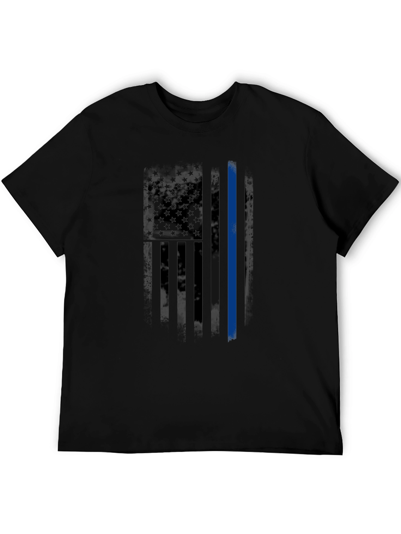 Thin Blue Line American Flag T-Shirt
