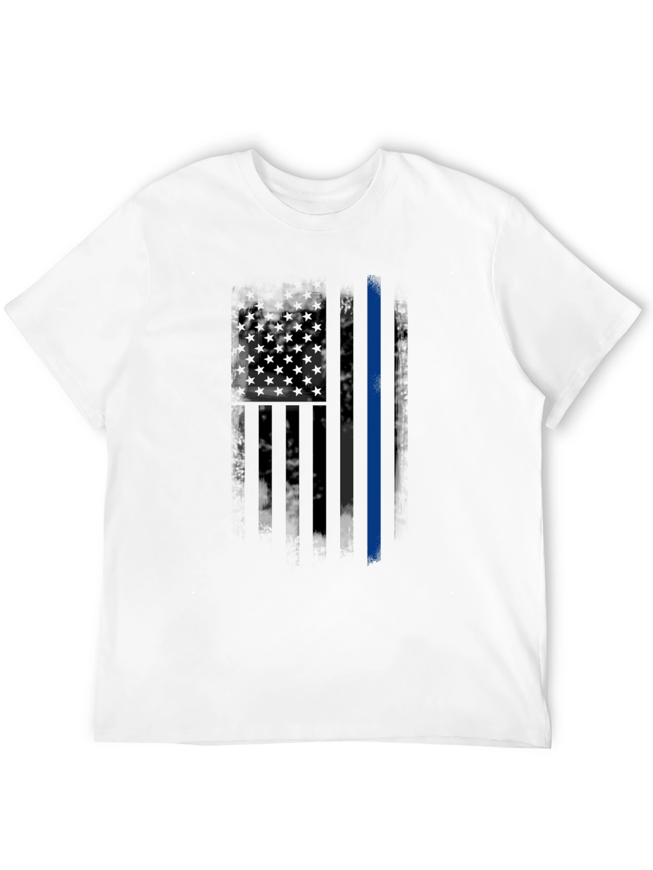 Thin Blue Line American Flag T-Shirt