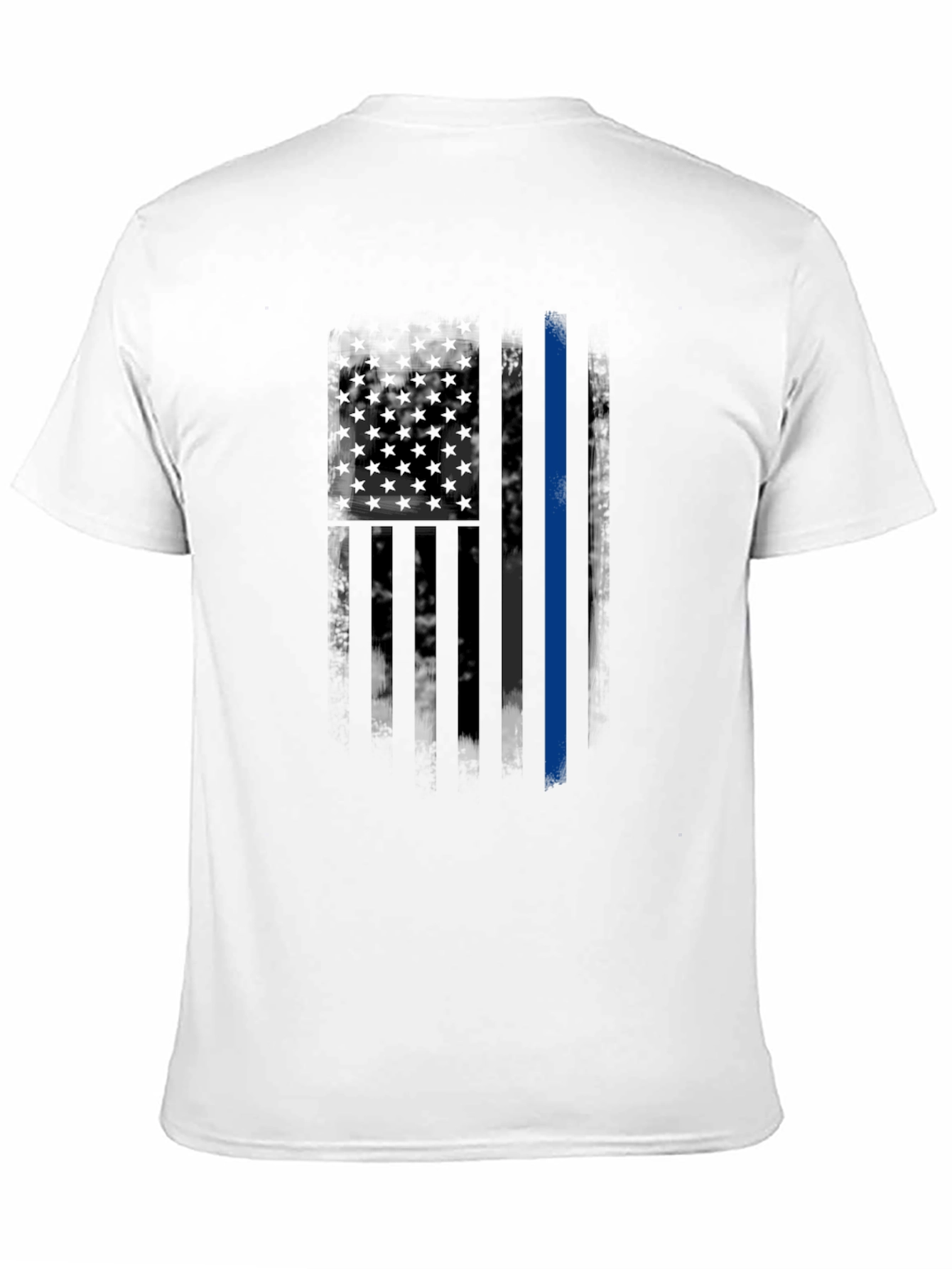 Thin Blue Line American Flag T-Shirt