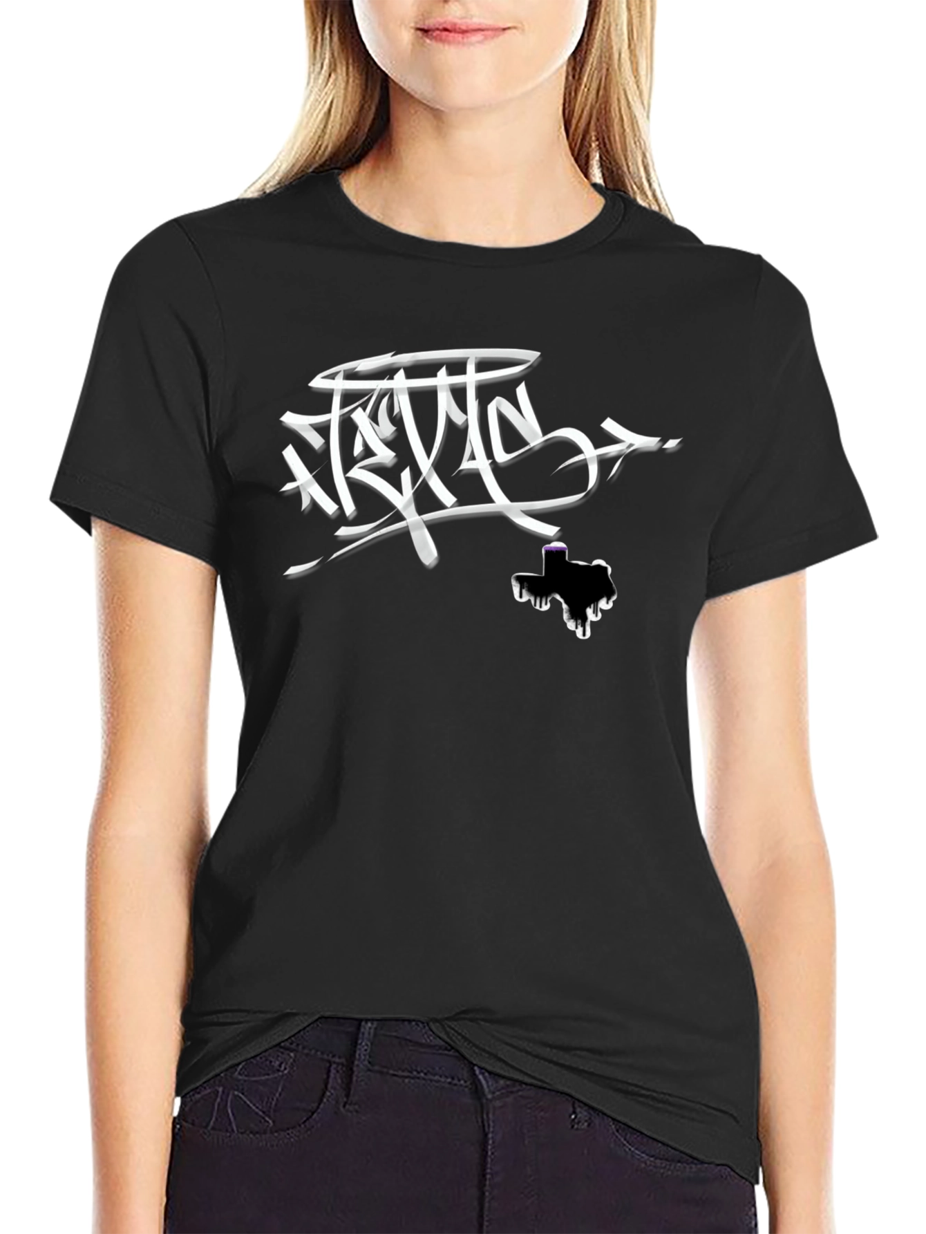 Texas Drip Graphic T-Shirt - Stylish Black Tee