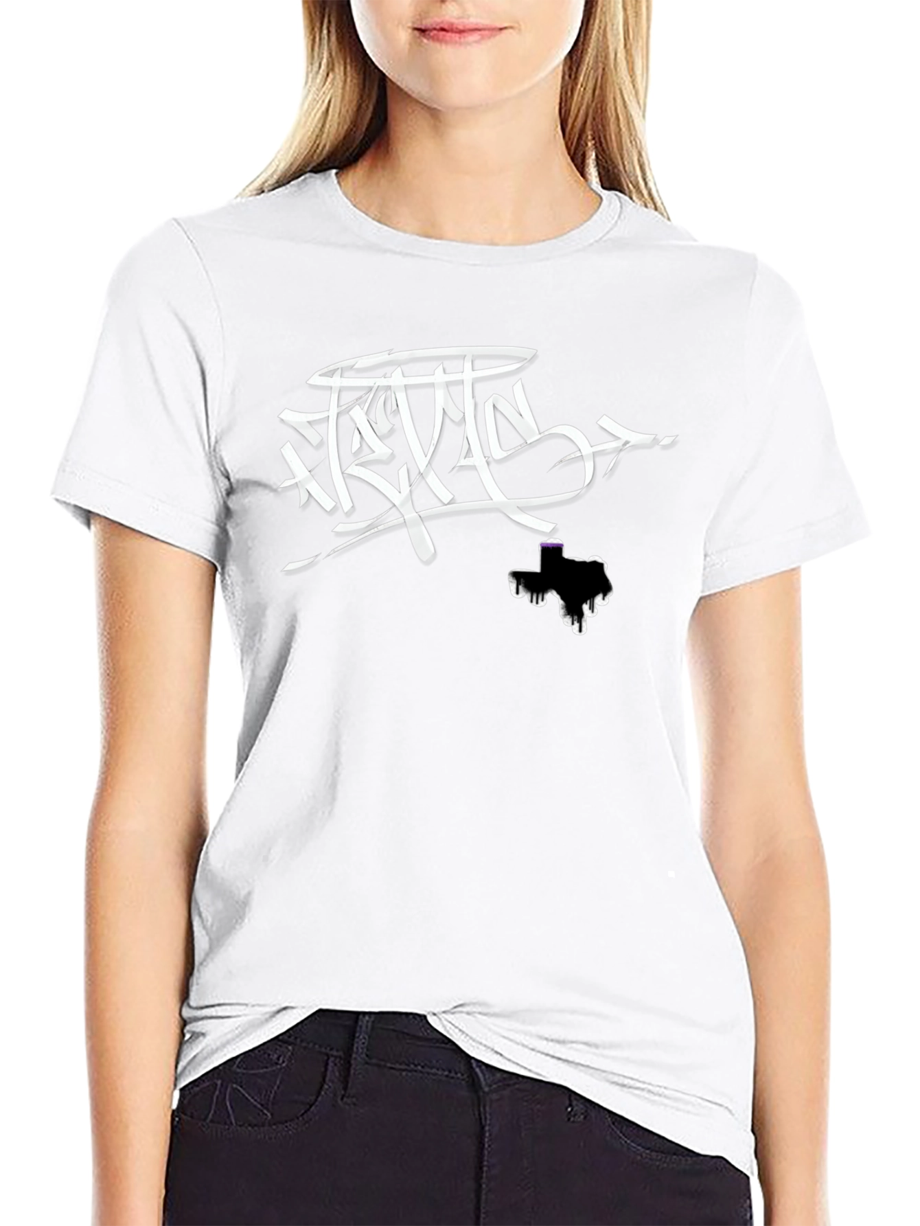 Texas Drip Graphic T-Shirt - Stylish Black Tee