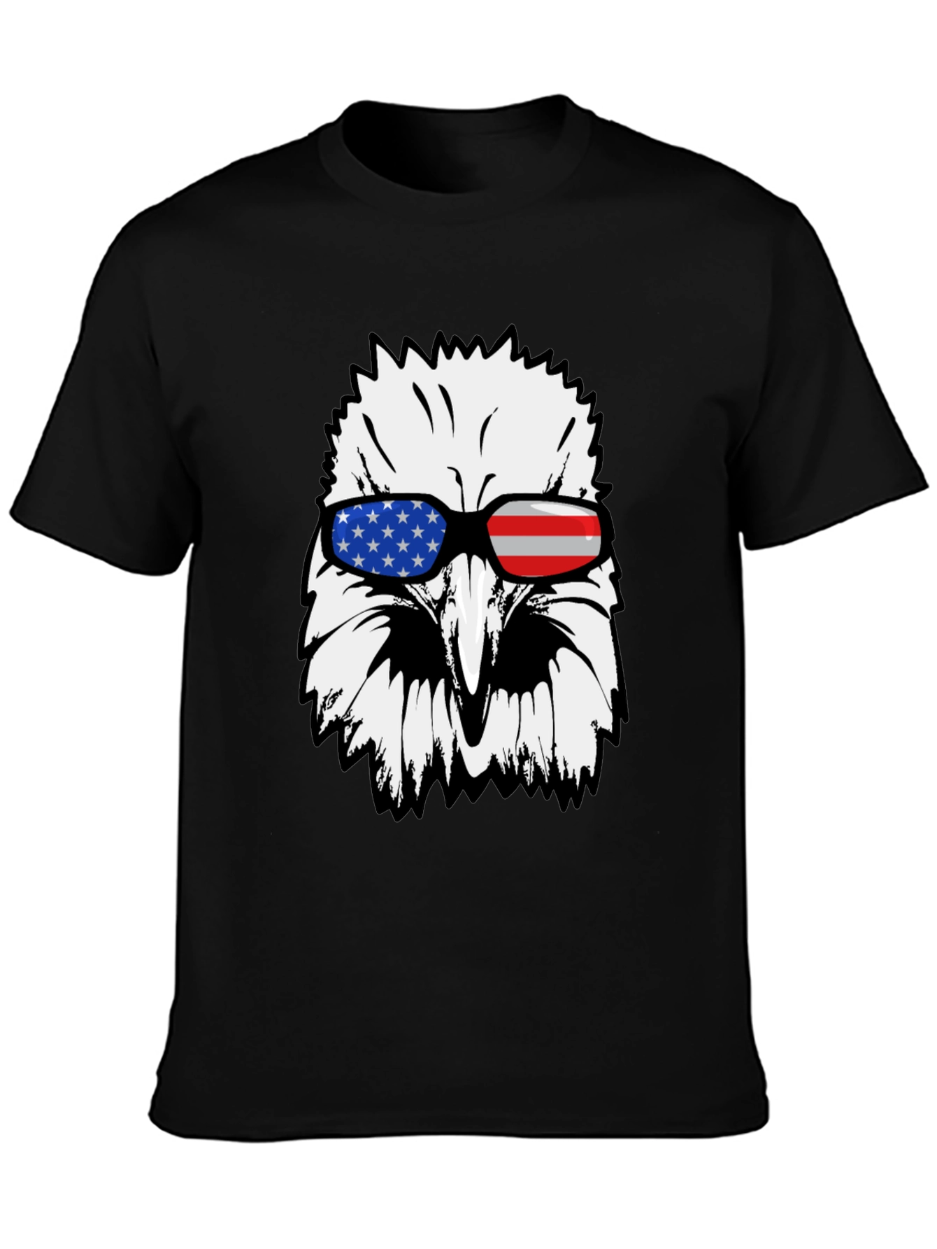 American Eagle USA Flag Sunglasses Graphic T-Shirt