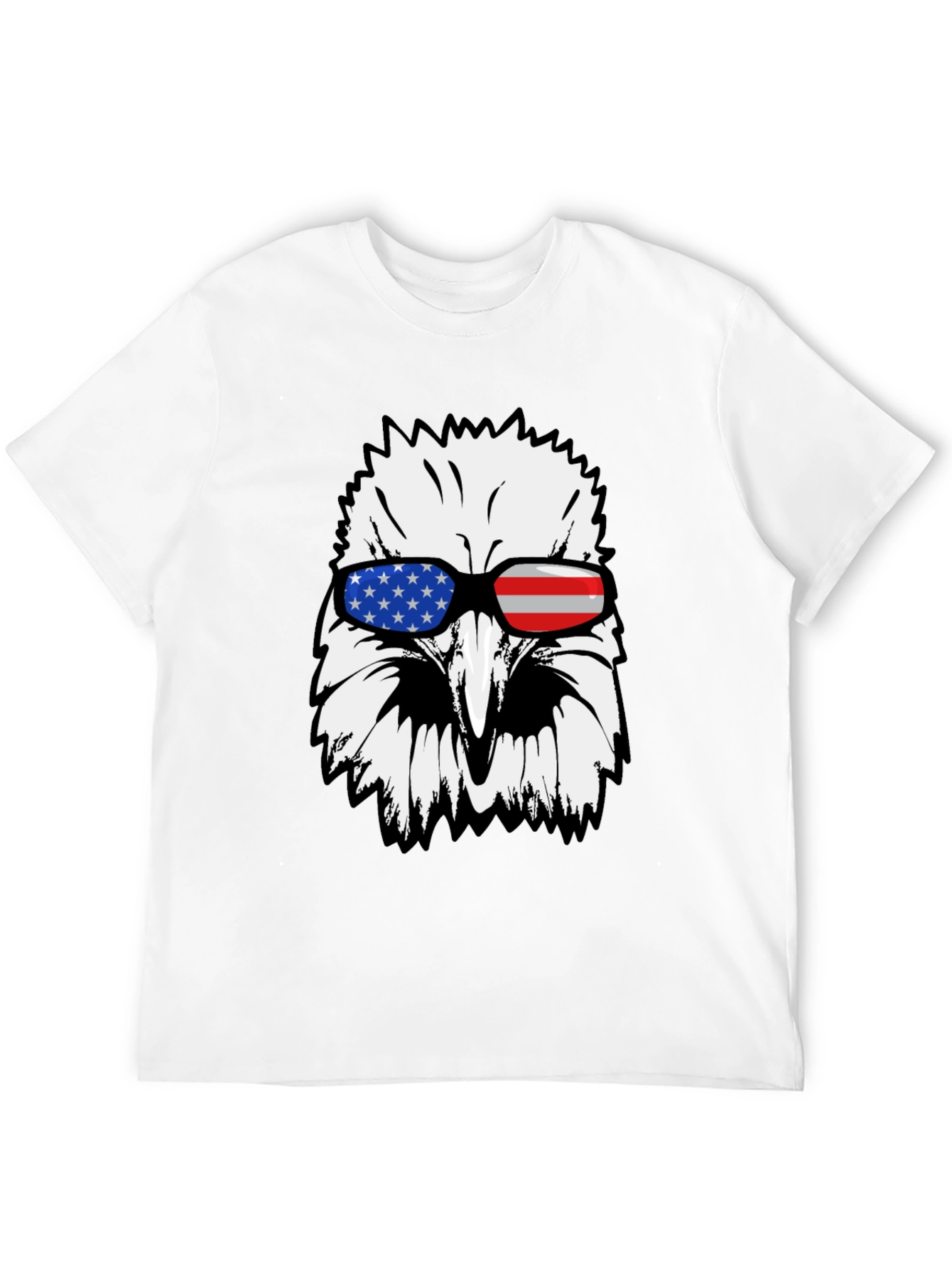 American Eagle USA Flag Sunglasses Graphic T-Shirt