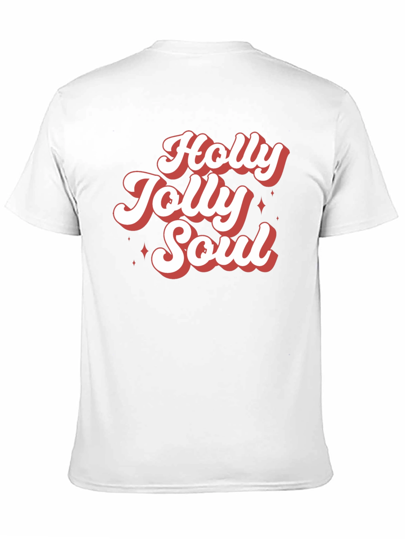 Holly Jolly Soul Graphic Tee - Retro Christmas T-Shirt