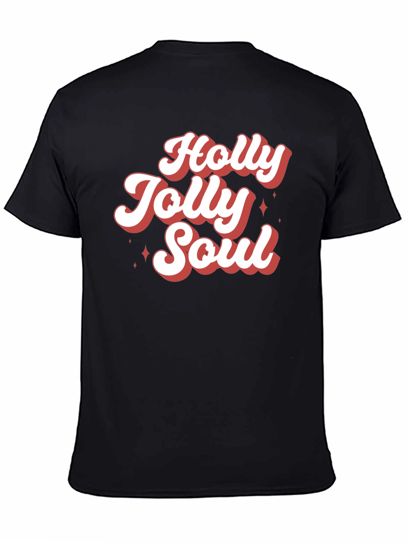 Holly Jolly Soul Graphic Tee - Retro Christmas T-Shirt
