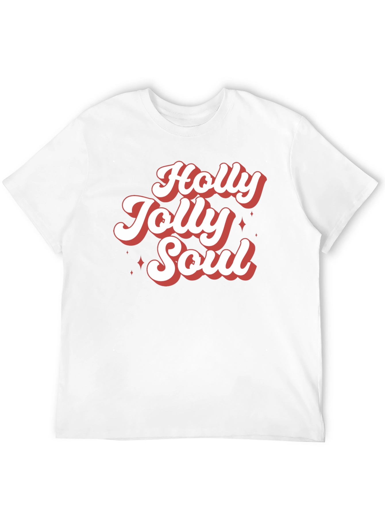 Holly Jolly Soul Graphic Tee - Retro Christmas T-Shirt