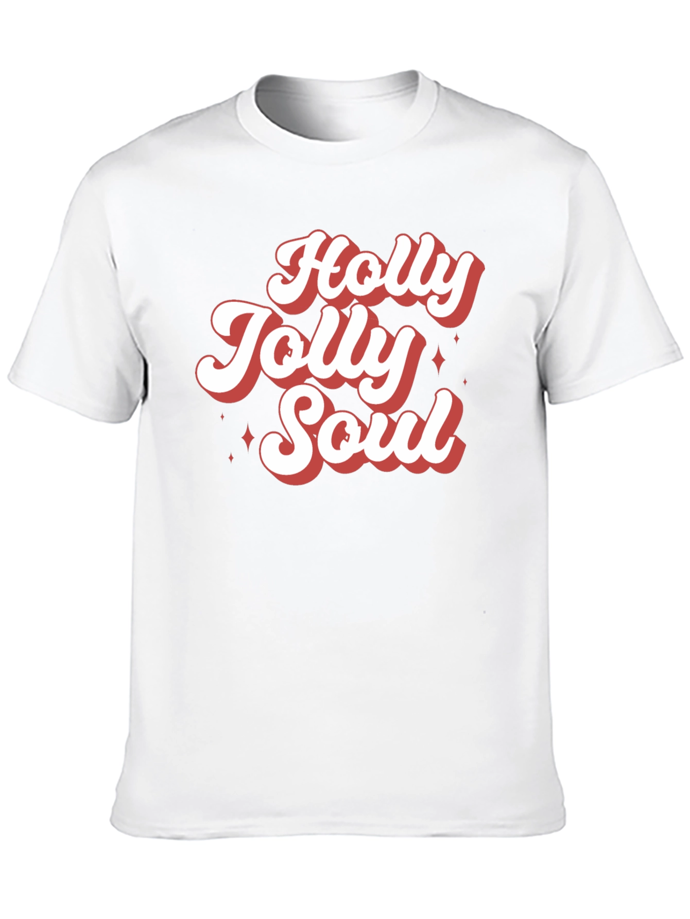Holly Jolly Soul Graphic Tee - Retro Christmas T-Shirt