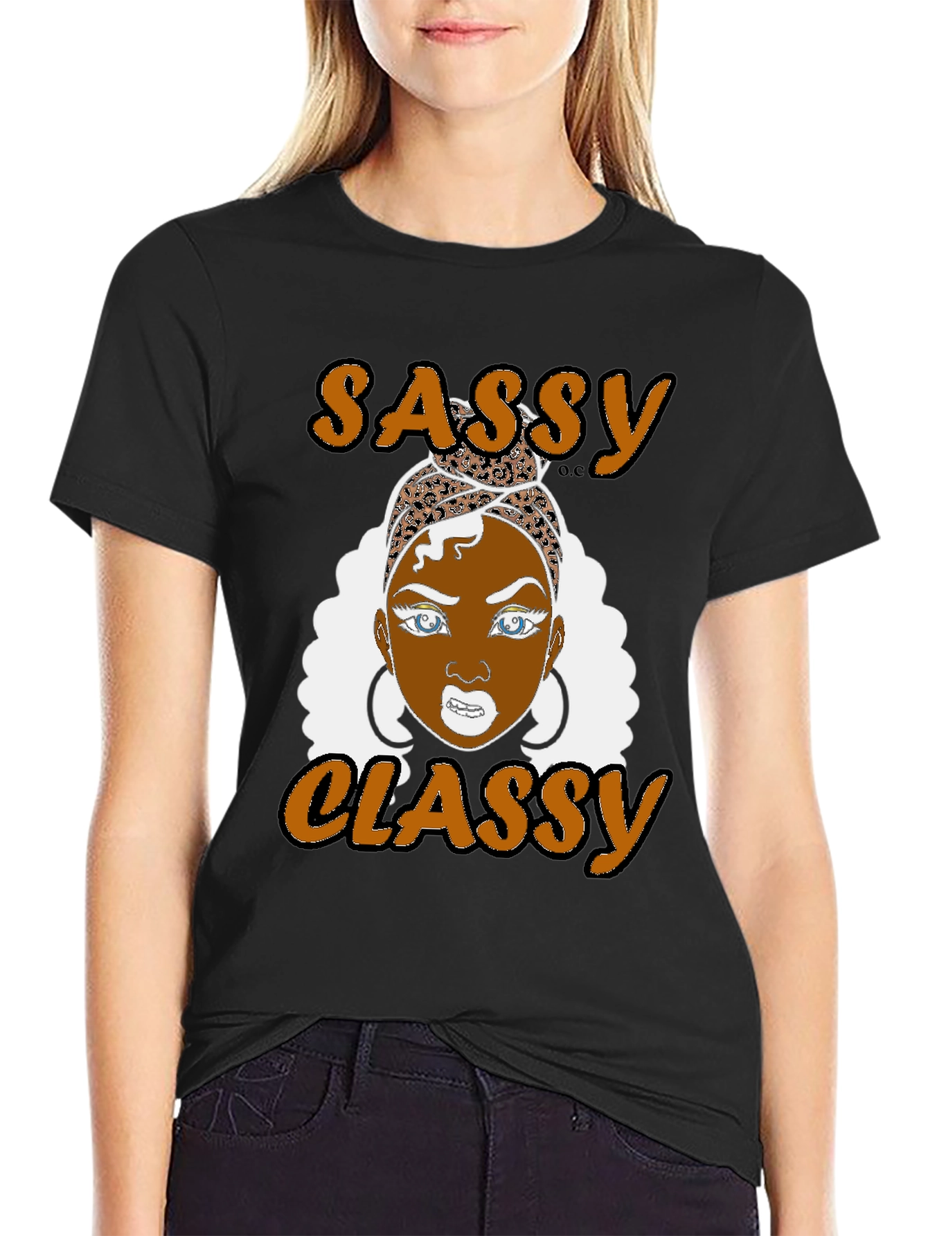 Sassy Classy Graphic T-Shirt - Black