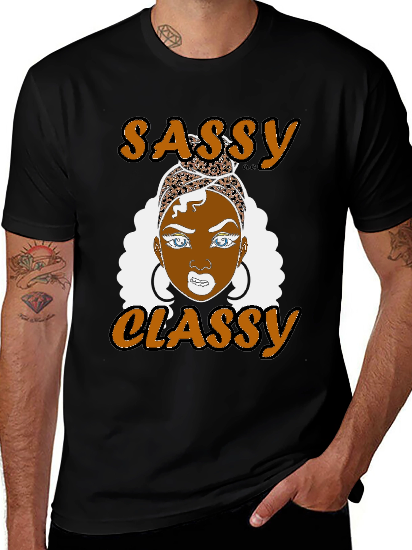 Sassy Classy Graphic T-Shirt - Black