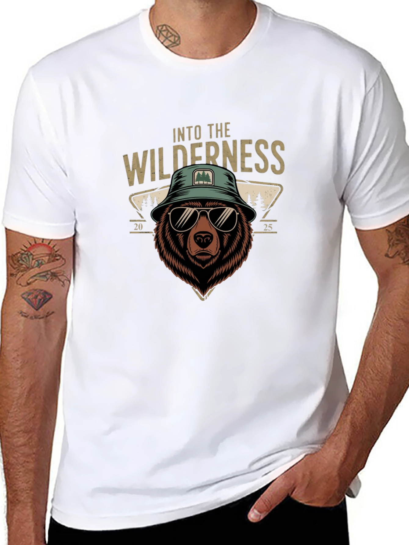 Into the Wilderness Bear Graphic T-Shirt