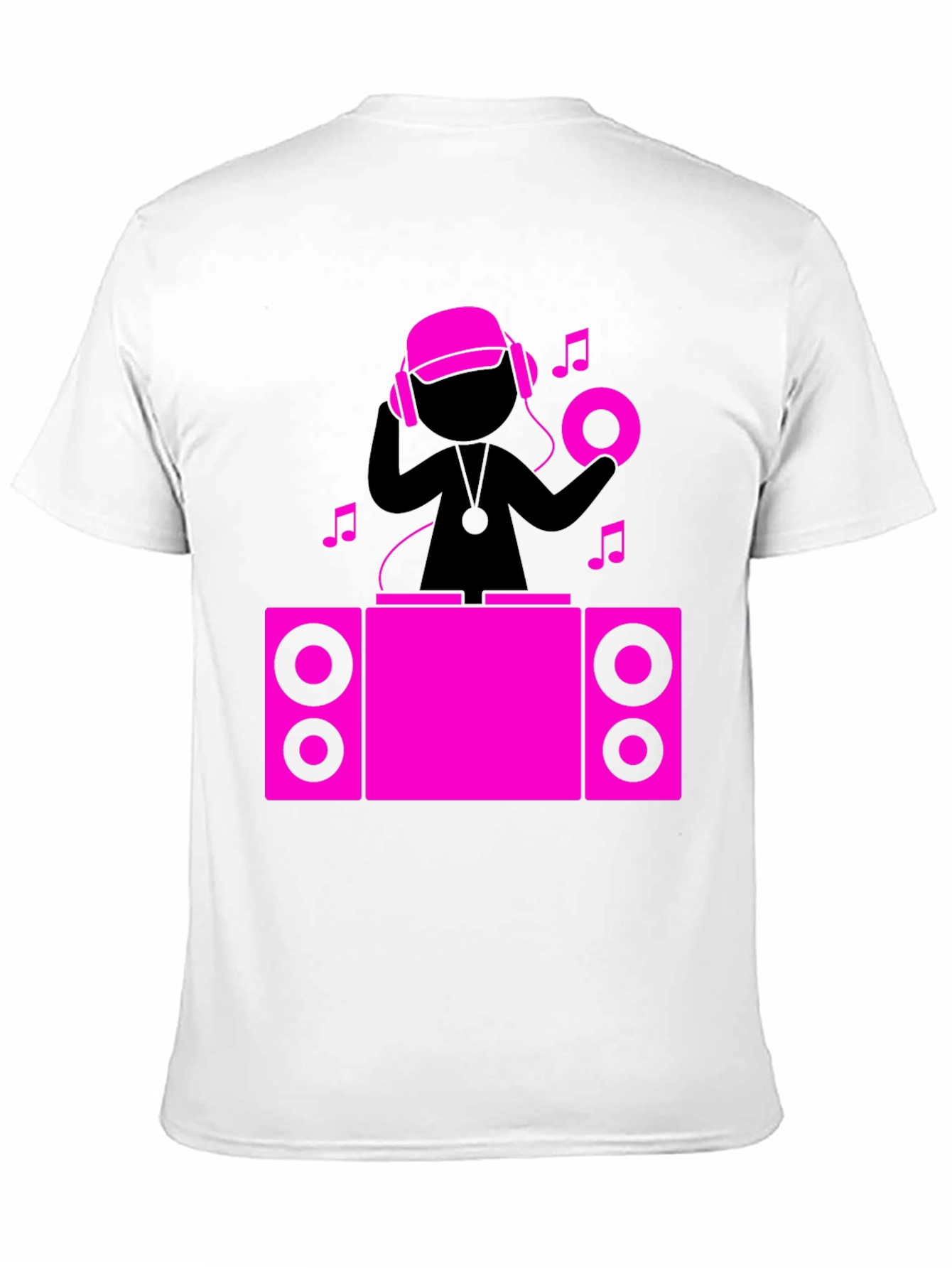 DJ Graphic Tee - Black Cotton T-Shirt