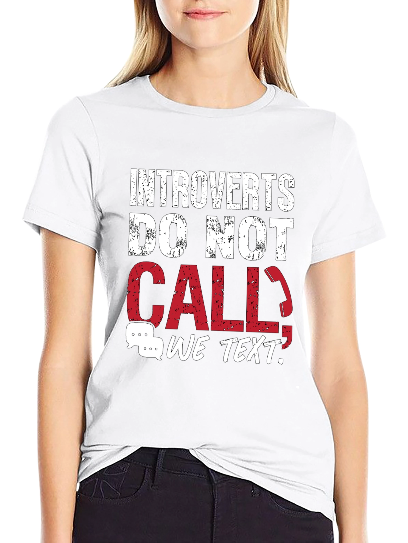 Introverts Do Not Call T-Shirt - Funny Graphic Tee