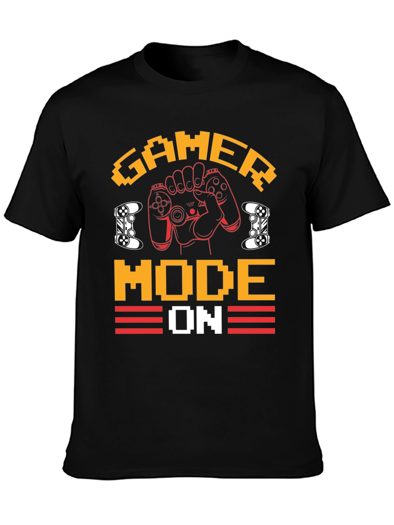Gamer Mode On Pixelated T-Shirt