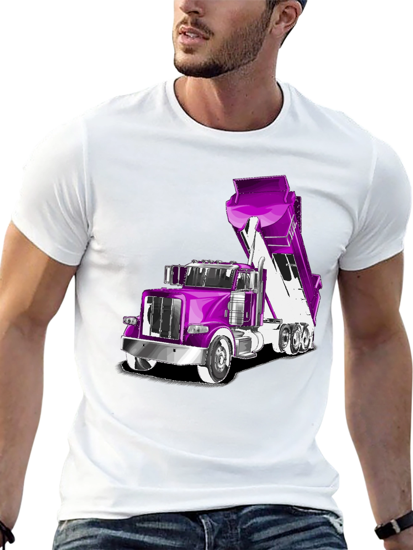 Truck Graphic T-Shirt - Black