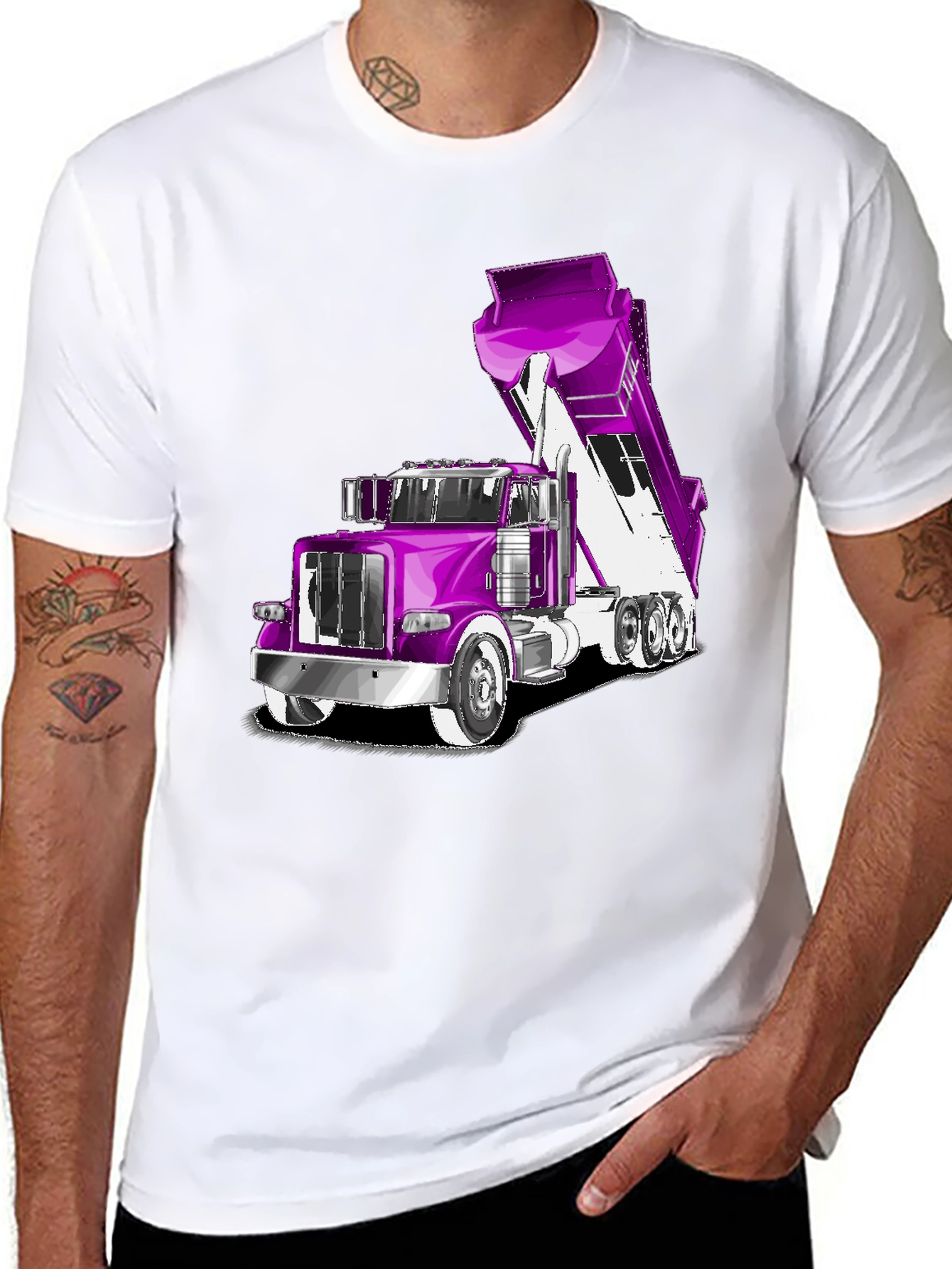 Truck Graphic T-Shirt - Black