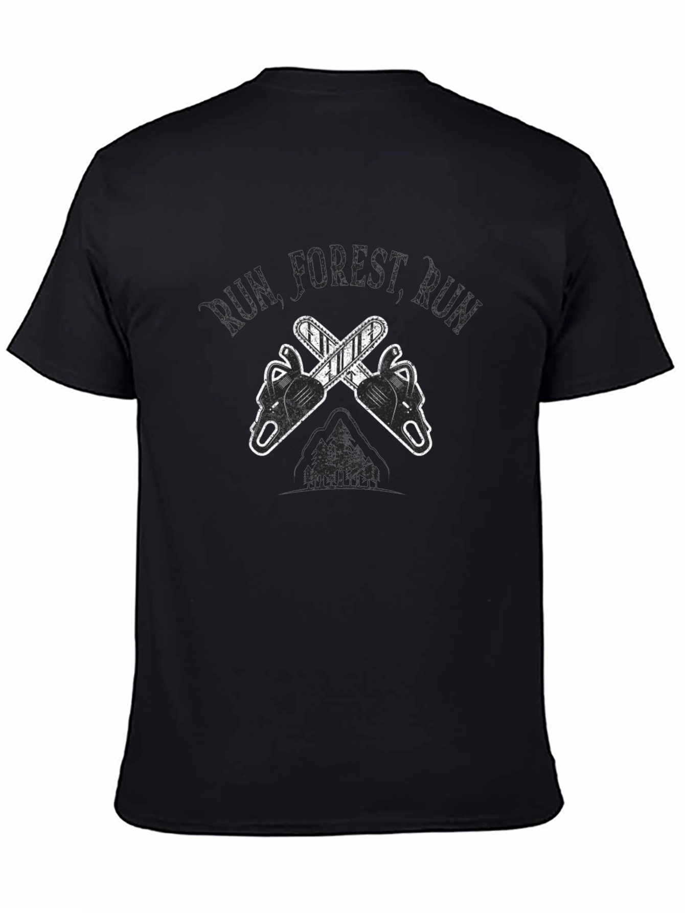 Run Forest Run Chainsaw T-Shirt