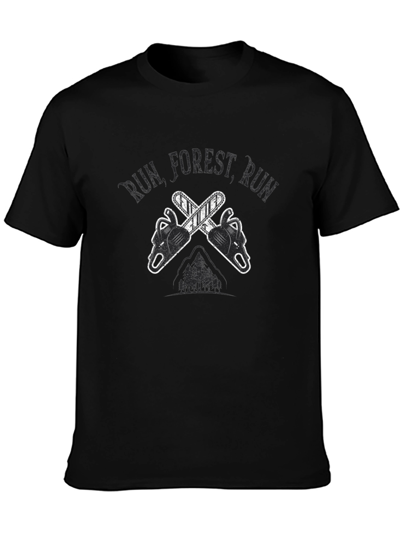 Run Forest Run Chainsaw T-Shirt