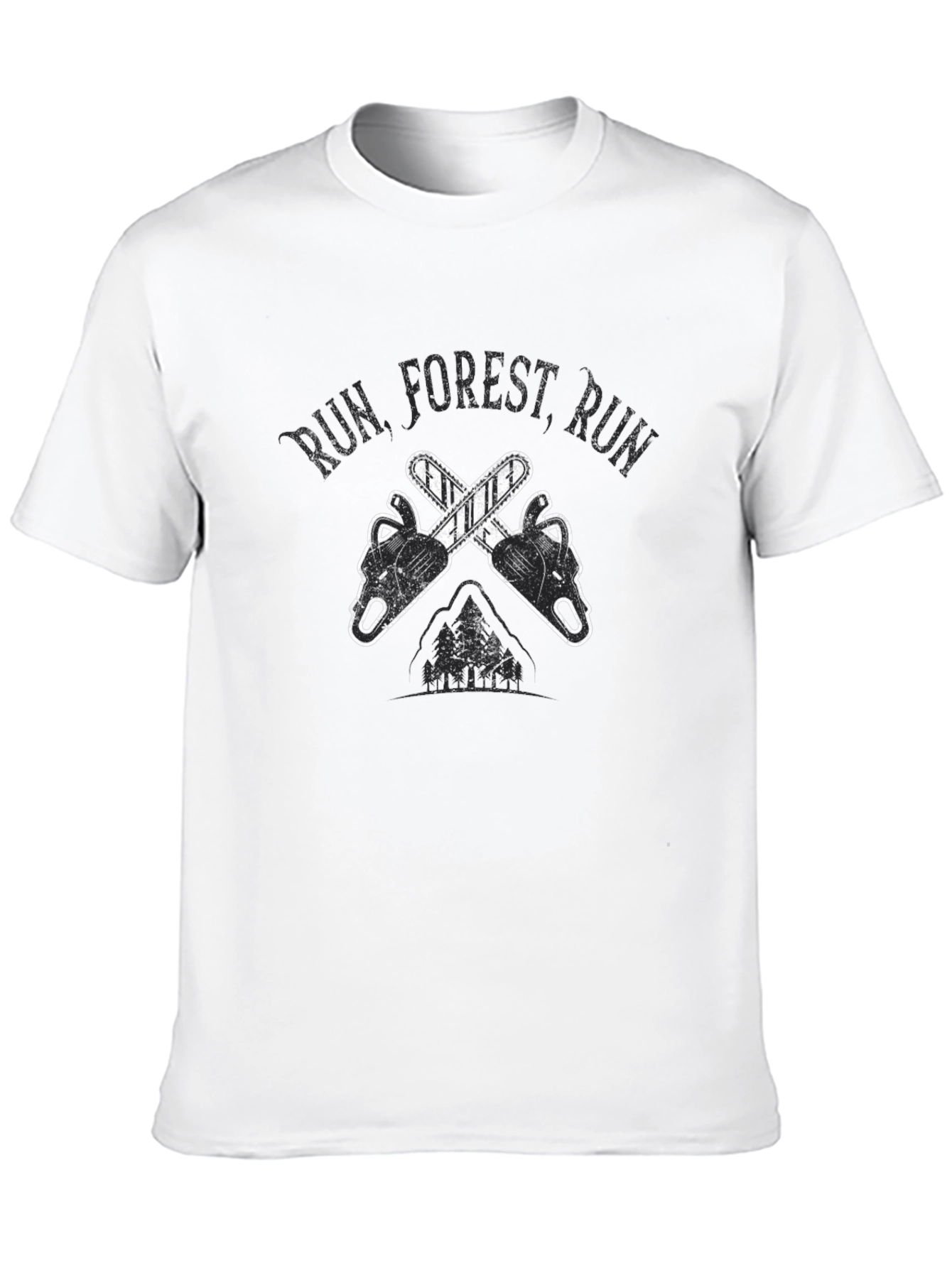 Run Forest Run Chainsaw T-Shirt