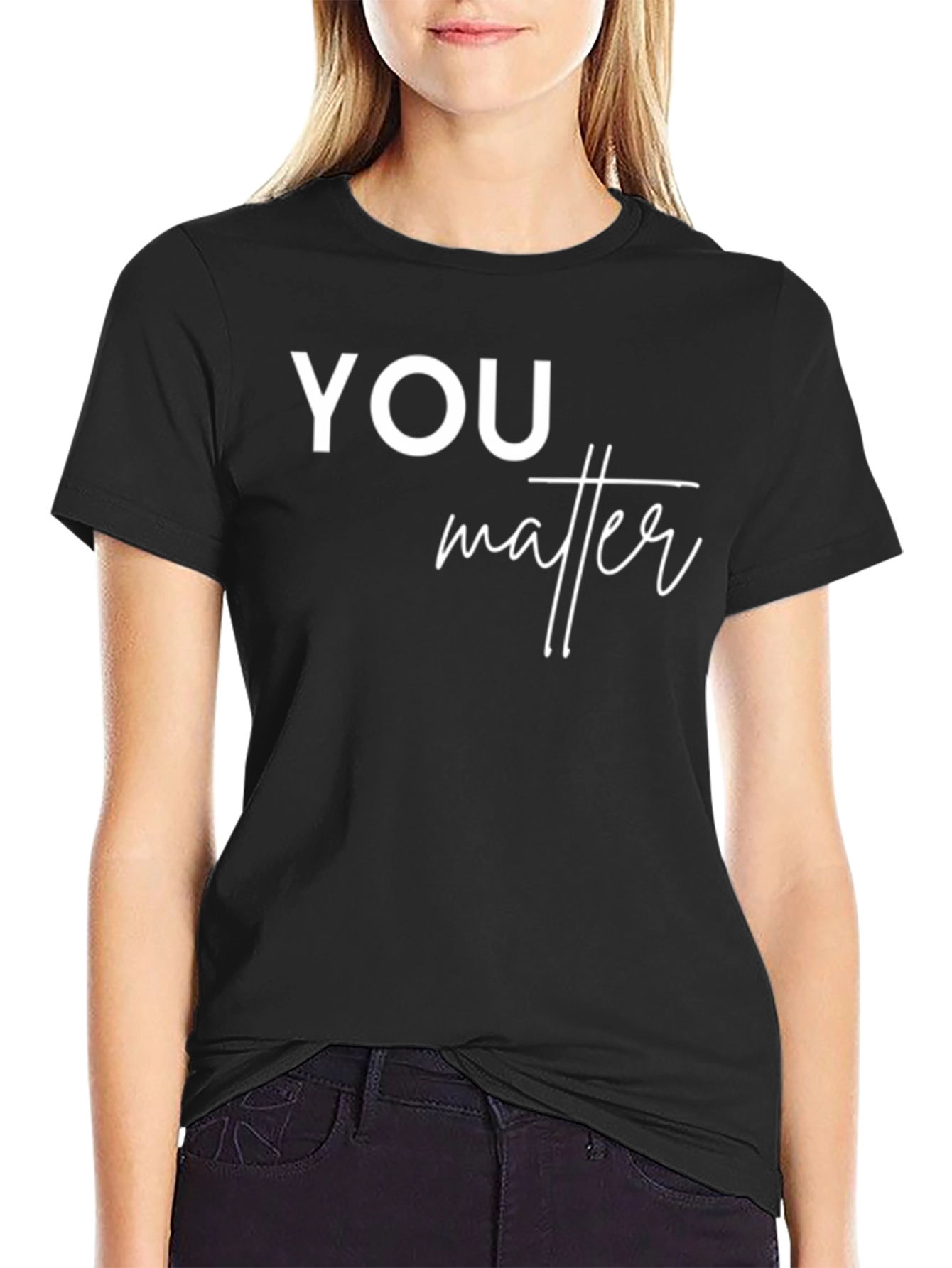 You Matter Black Graphic Tee