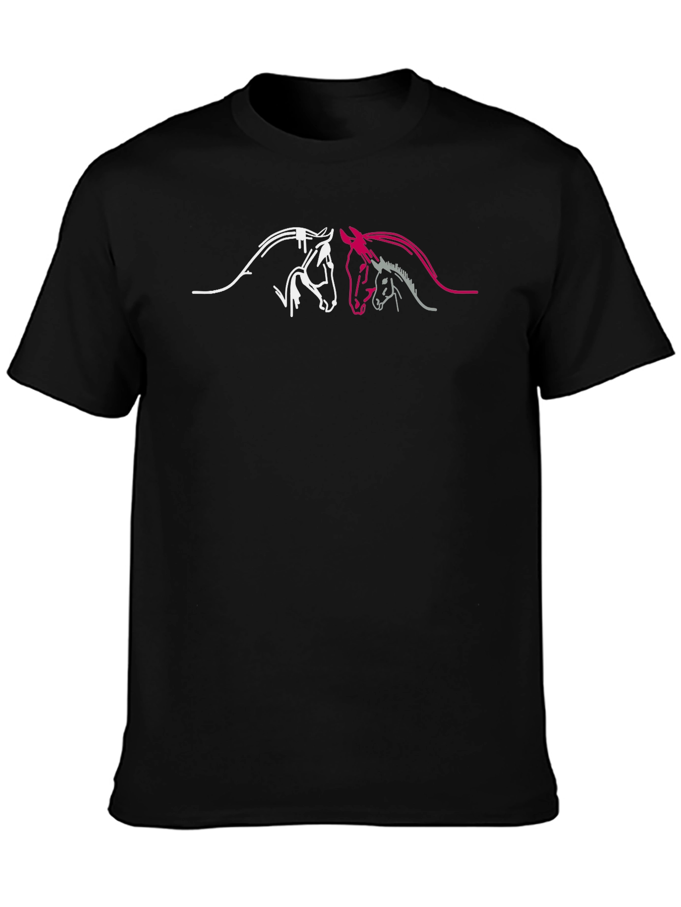 Horse Lovers Black T-Shirt