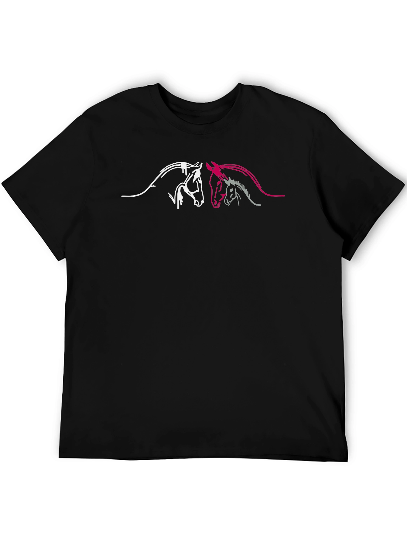 Horse Lovers Black T-Shirt