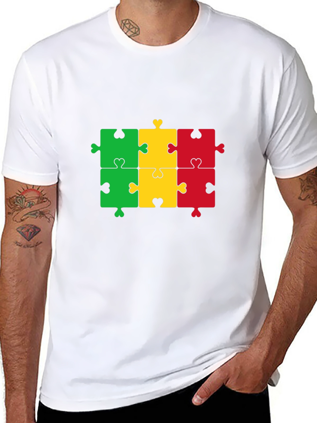 Puzzle Piece T-Shirt - Black