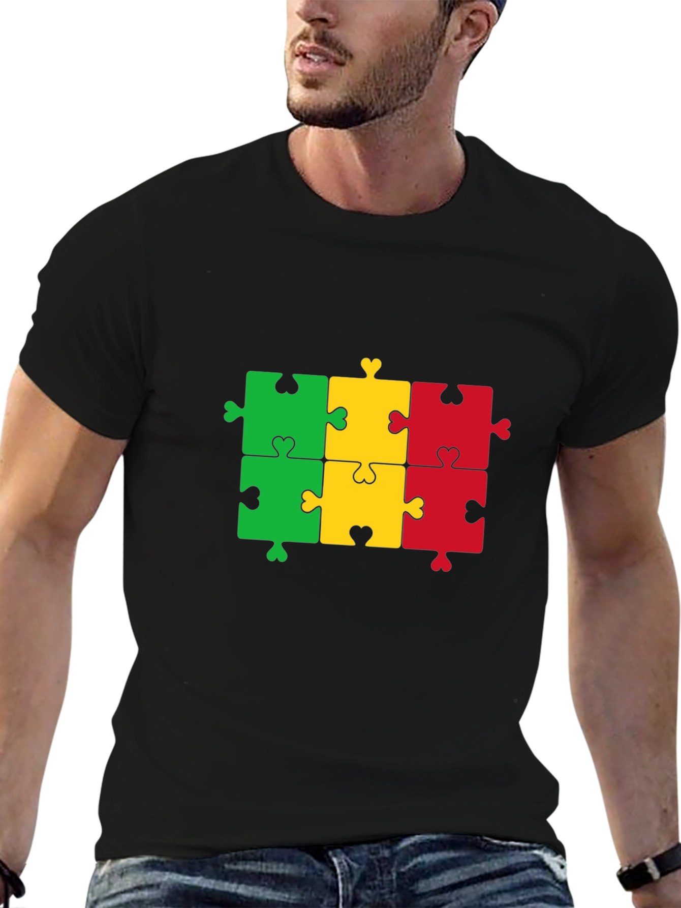 Puzzle Piece T-Shirt - Black