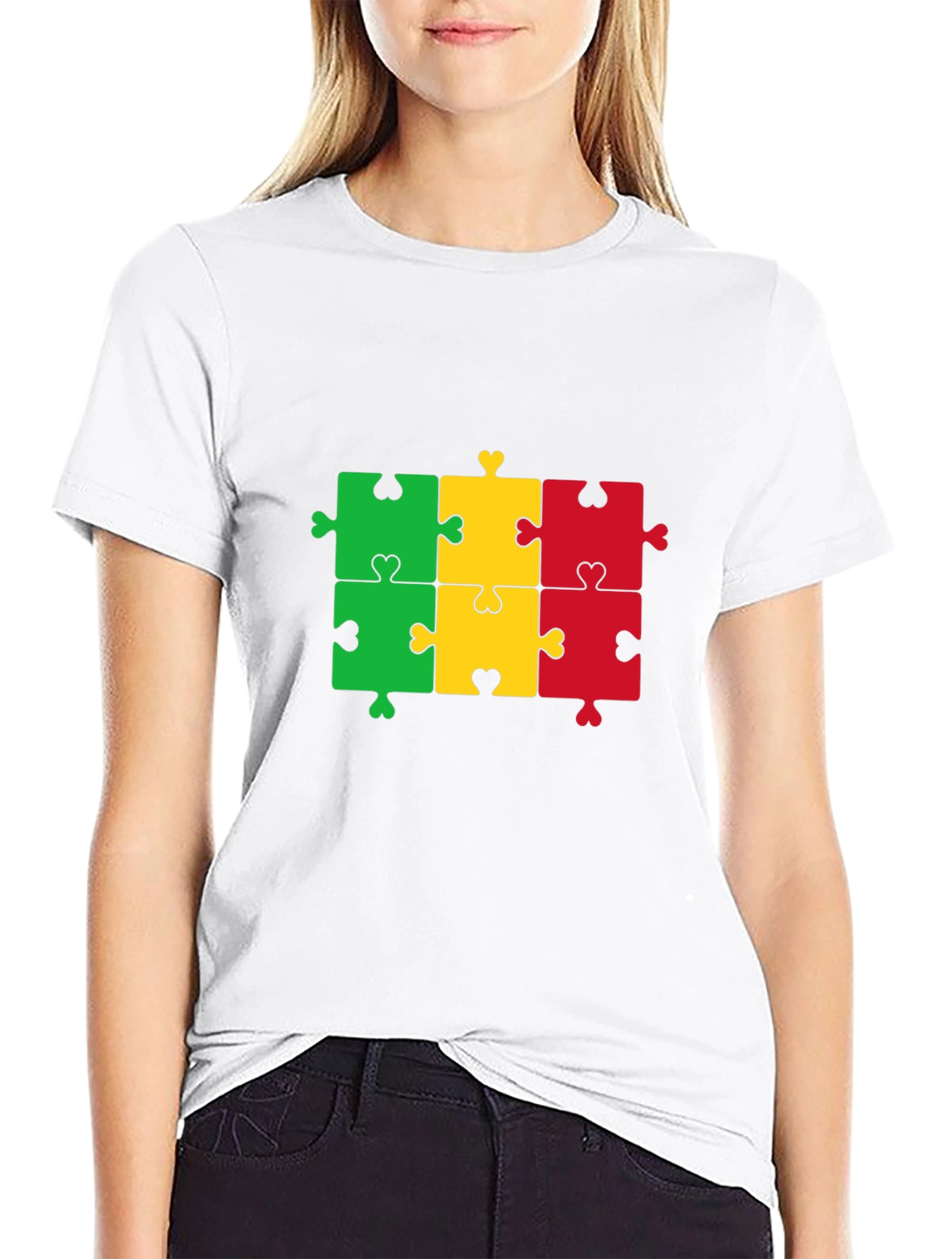 Puzzle Piece T-Shirt - Black