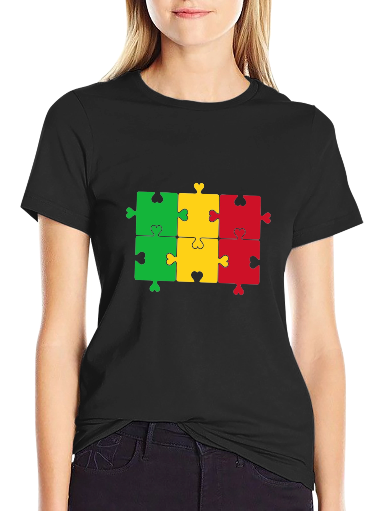 Puzzle Piece T-Shirt - Black