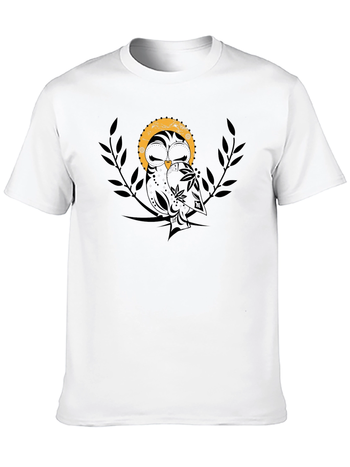 Owl Graphic Black T-Shirt