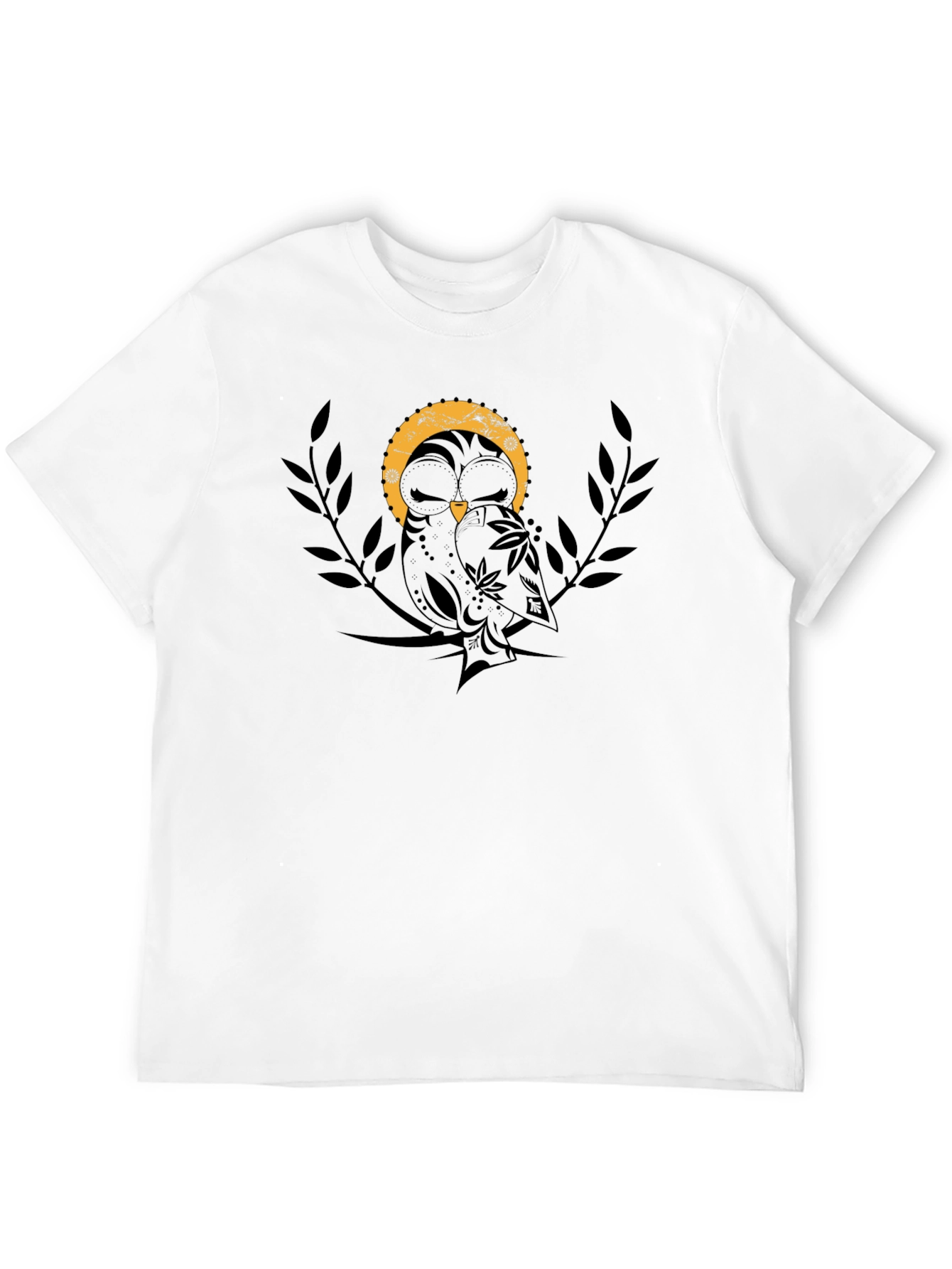 Owl Graphic Black T-Shirt