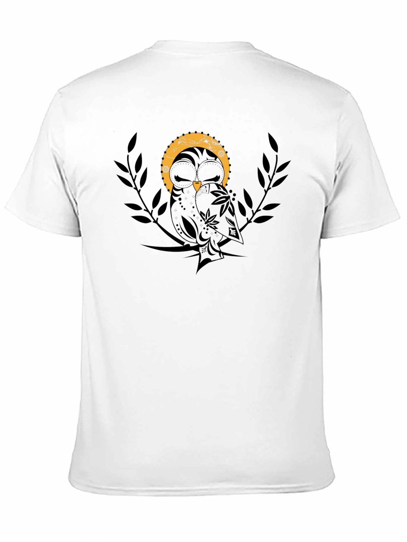 Owl Graphic Black T-Shirt