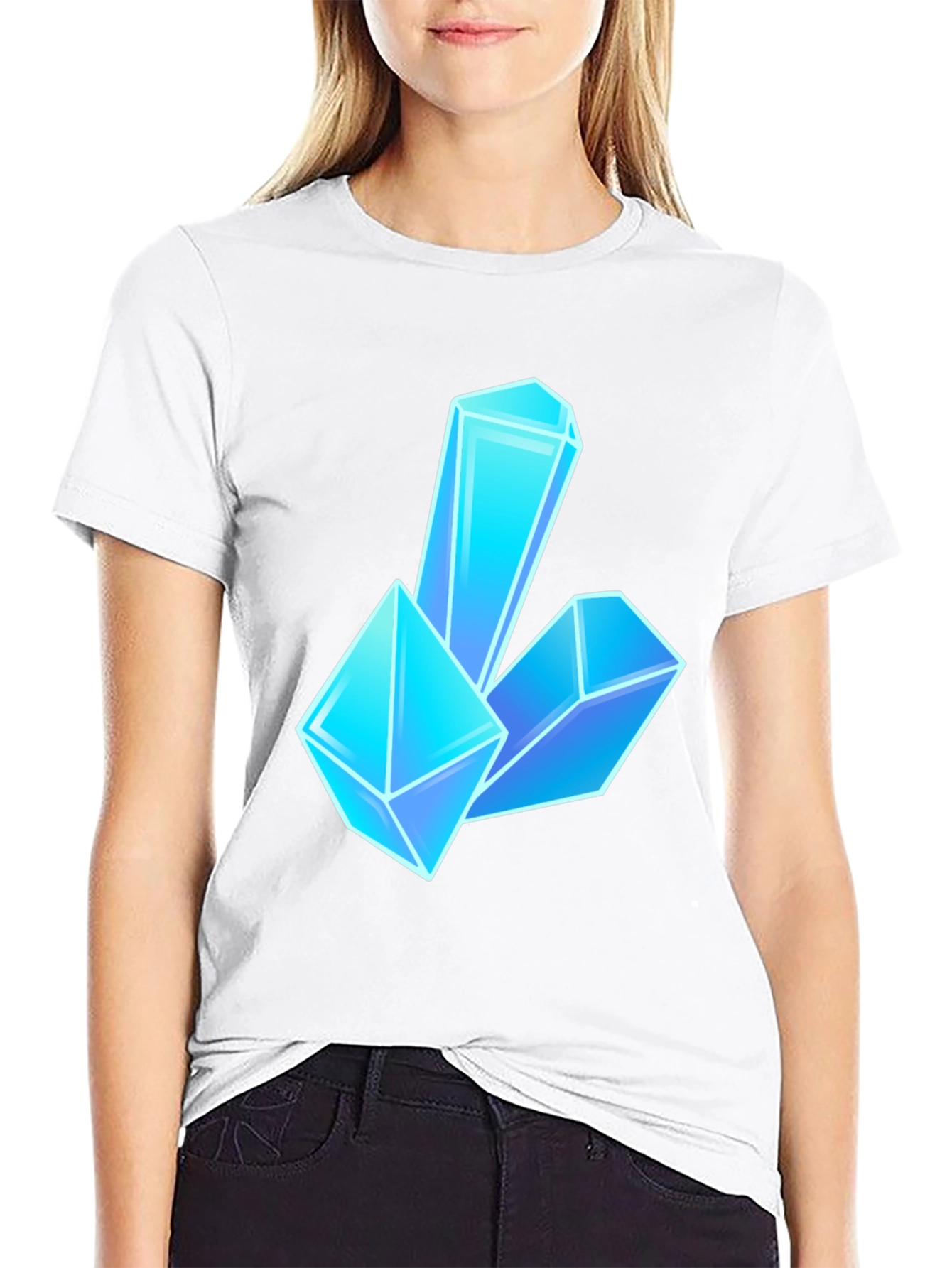 Crystal Gem Graphic Tee - Black Unisex T-Shirt